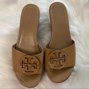 Tory Burch slip on wedge sandals